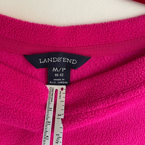 Lands End Boatneck Fleece Sweatshirt Size M - Picture 5 of 5